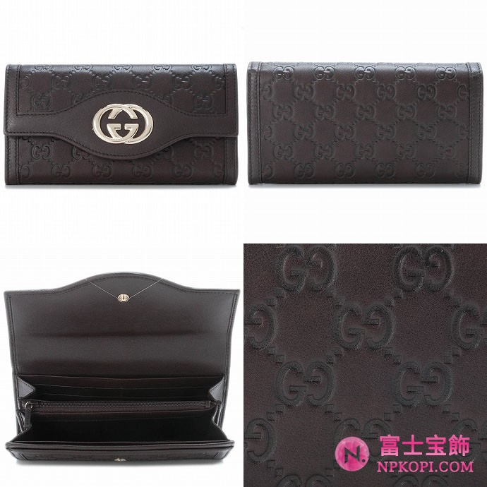 GUCCI/グッチ 2012年春夏新作SUKEY2つ折り長財布 282434 AA61G 2019 